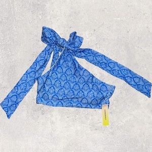 The Bow-Shoulder Ruched Sidestroke Bikini Top - 4